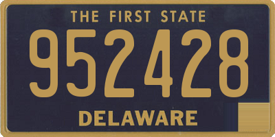 DE license plate 952428