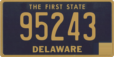 DE license plate 95243