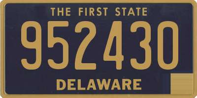 DE license plate 952430