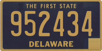 DE license plate 952434