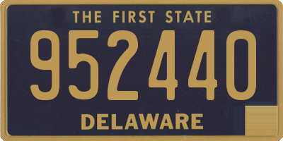 DE license plate 952440