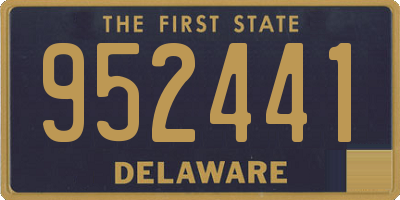 DE license plate 952441