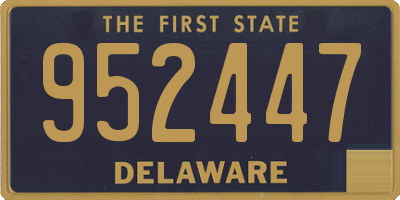 DE license plate 952447