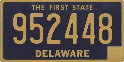 DE license plate 952448
