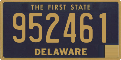 DE license plate 952461