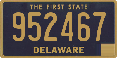 DE license plate 952467