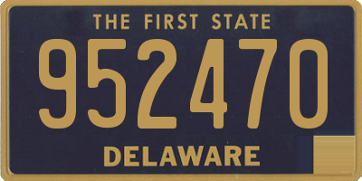 DE license plate 952470