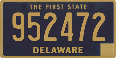 DE license plate 952472