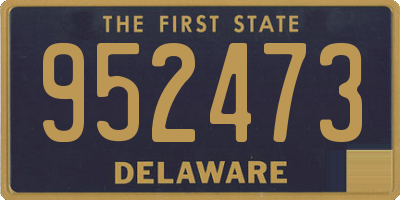 DE license plate 952473