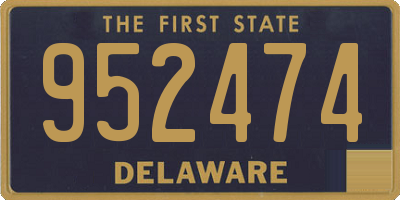 DE license plate 952474