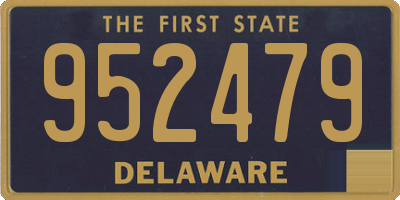 DE license plate 952479