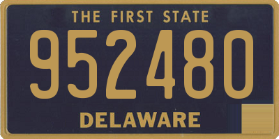 DE license plate 952480