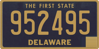 DE license plate 952495