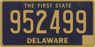 DE license plate 952499