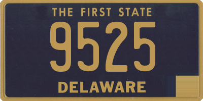 DE license plate 9525