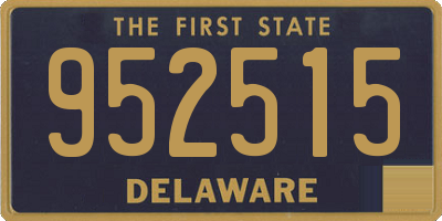 DE license plate 952515