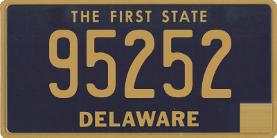 DE license plate 95252