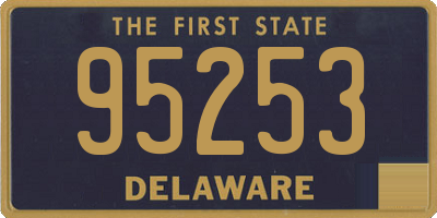 DE license plate 95253