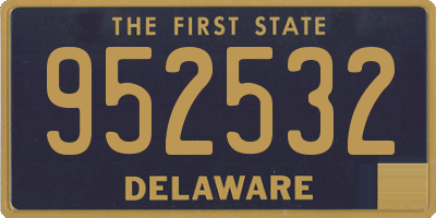 DE license plate 952532