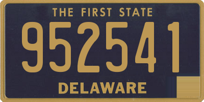 DE license plate 952541