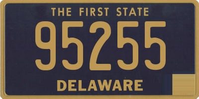 DE license plate 95255