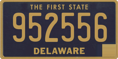 DE license plate 952556
