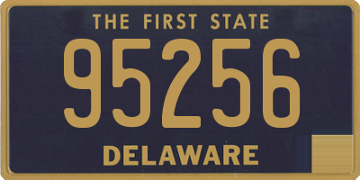 DE license plate 95256