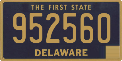 DE license plate 952560