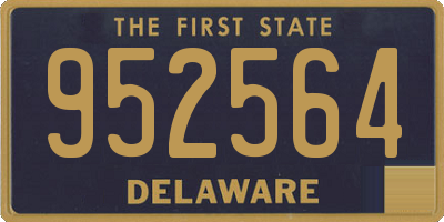 DE license plate 952564