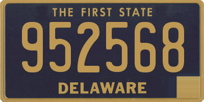 DE license plate 952568