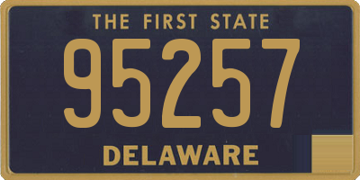 DE license plate 95257