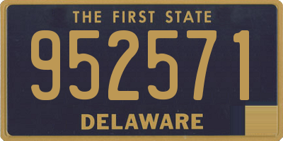 DE license plate 952571