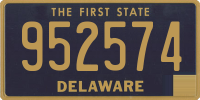 DE license plate 952574