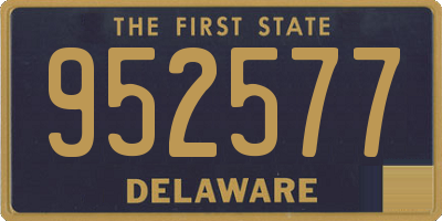 DE license plate 952577