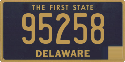DE license plate 95258