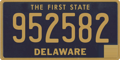 DE license plate 952582