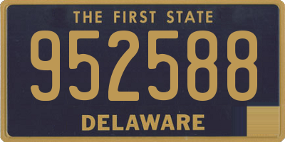 DE license plate 952588