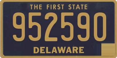 DE license plate 952590