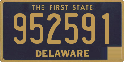 DE license plate 952591