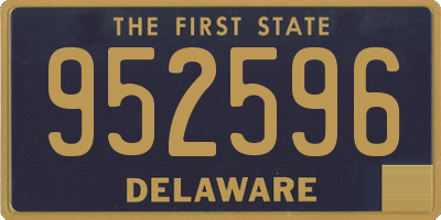 DE license plate 952596