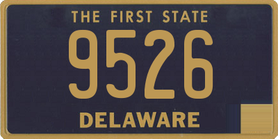 DE license plate 9526