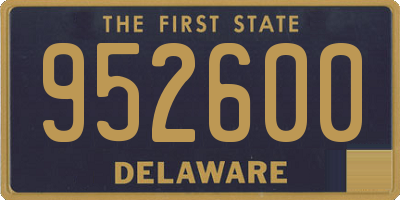 DE license plate 952600