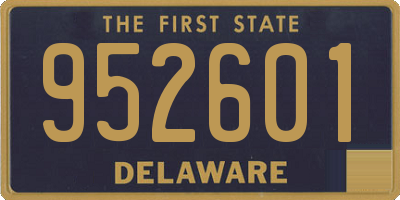 DE license plate 952601