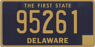 DE license plate 95261