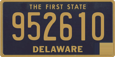 DE license plate 952610