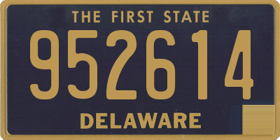 DE license plate 952614