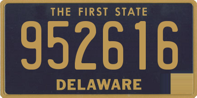 DE license plate 952616