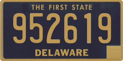 DE license plate 952619
