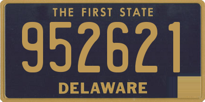 DE license plate 952621