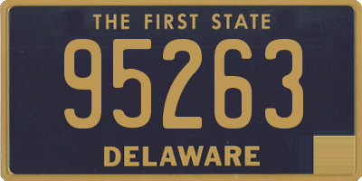 DE license plate 95263
